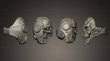 Jewelry rings Scull Gas Masc 3d model